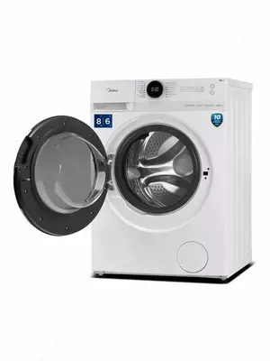 Стиральная машина Midea MF200D80WB 8/6кг (белый серый)