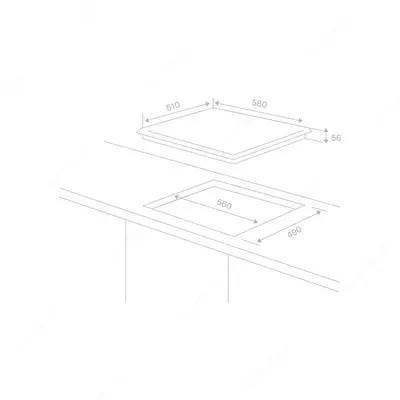 Варочная поверхность Hofmann CTMS641BMG/HF