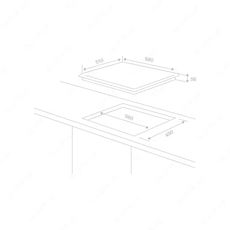 Варочная поверхность Hofmann CTMS641BMG/HF