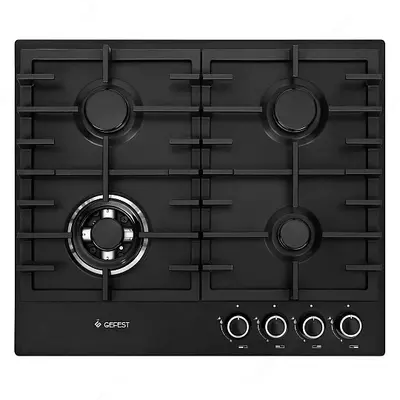 Gefest PVG 1214-01 pishirish paneli (oq, qora, retro, qora porloq, zanglamaydigan po‘lat, retro jigarrang)