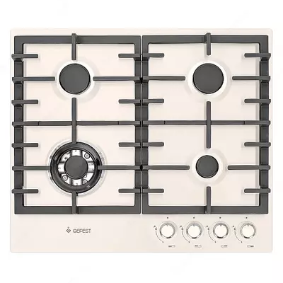 Gefest PVG 1214-01 pishirish paneli (oq, qora, retro, qora porloq, zanglamaydigan po‘lat, retro jigarrang)