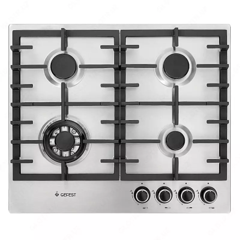 Gefest PVG 1214-01 pishirish paneli (oq, qora, retro, qora porloq, zanglamaydigan po‘lat, retro jigarrang)