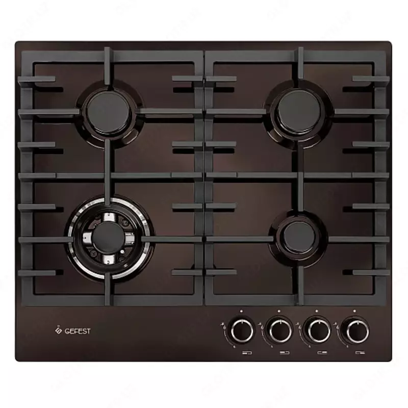 Gefest PVG 1214-01 pishirish paneli (oq, qora, retro, qora porloq, zanglamaydigan po‘lat, retro jigarrang)