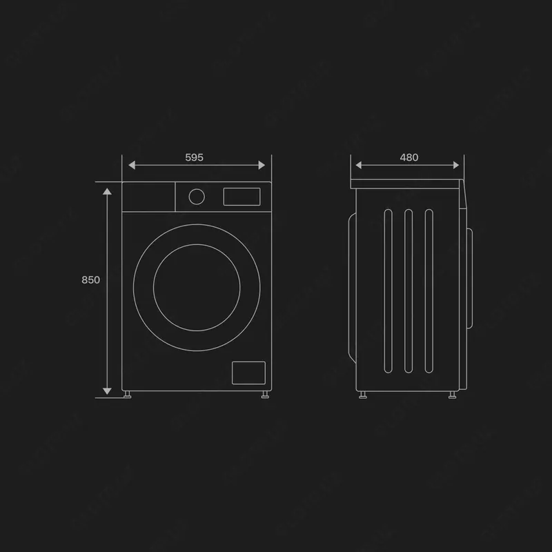 Стиральные машинa Hofmann WM812SBDG2/HF
