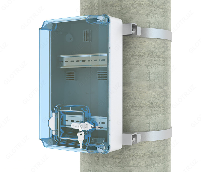 Щит KNS 66-350x200 IP66 для установки счётчика с 4 автоматами Текфор Оптом и розница