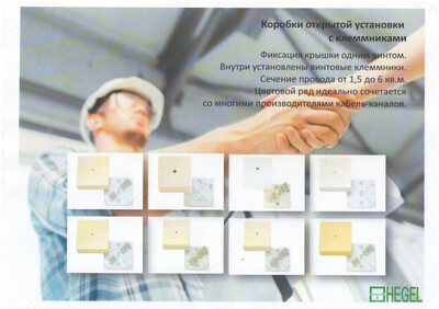 Коробки КРК 2702-01 для установки с кабель каналами