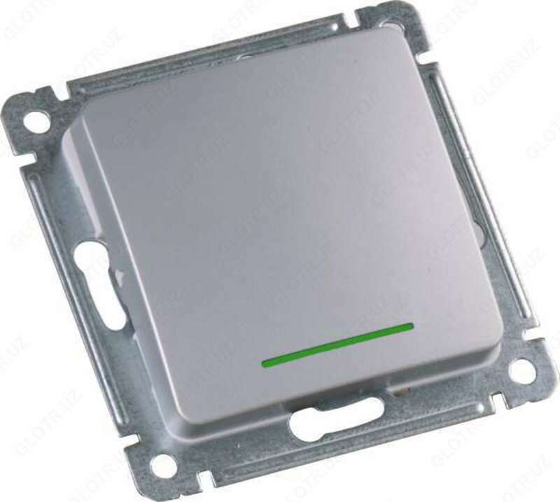 Серия розеток выключателей цвет- серебро скрытой установки от HEGEL - от {0} сум