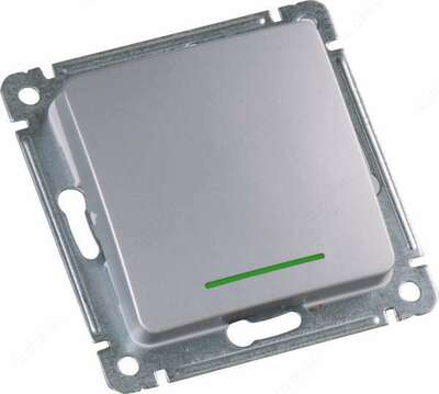 Серия розеток выключателей цвет- серебро скрытой установки от HEGEL - 53 500 сум / шт.