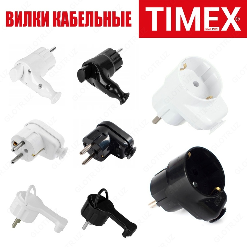 Вилка с розеткой UNI-SCHUKO WT-16U/G-S.