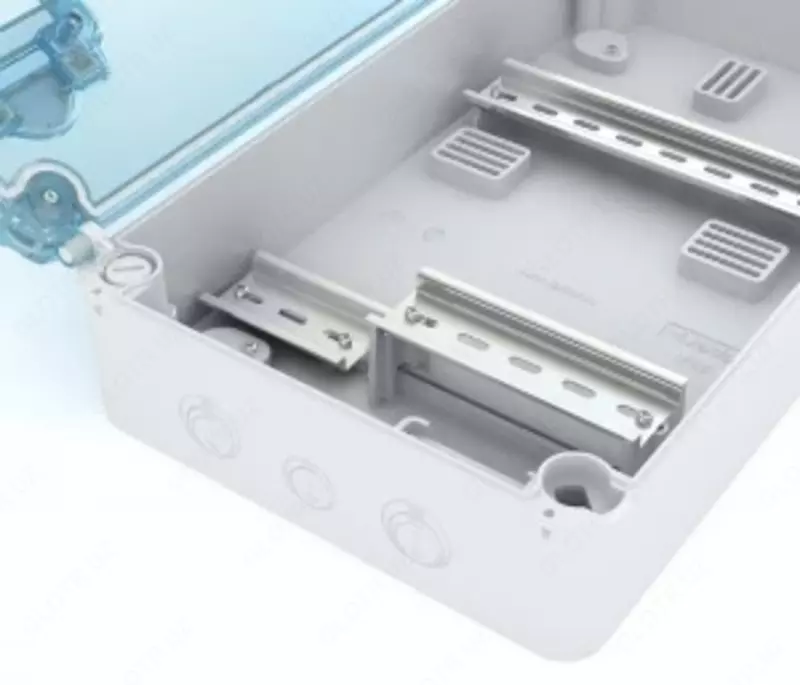 Щит KNS 66-350x200 IP66 для установки счётчика с 4 автоматами Текфор ЧП Электро Потенциал(ELEKTRO POTENTIAL)