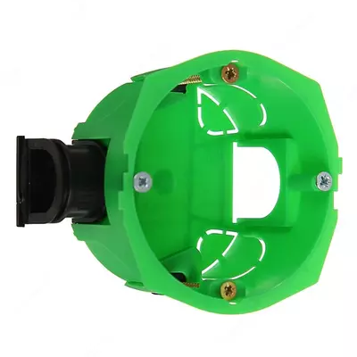 КУ1203и HEGEL 68 x 40 мм коробки для гипсокартонных -подрозетник с переходником для соединения