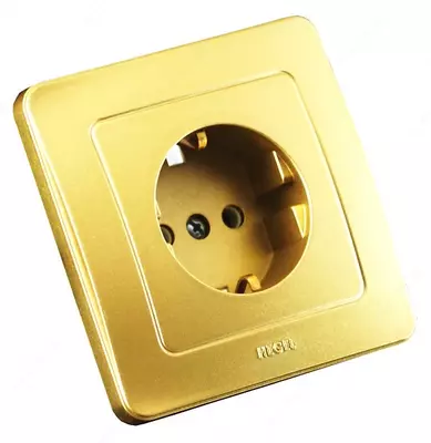 Серия розеток и выключателей цвет золото скрытой установки Гарантия 5 лет от HEGEL Оптом и розница