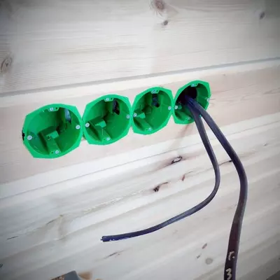 Подрозетник КУ-1201-68 x 45 мм-Установочные коробки для полых стен и перегородок HEGEL