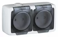 с заземляющими контактами Серия «ALFA IP44» открытой установки