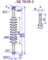 от {0} сум Изоляторы полимерные ЛК 70/35
