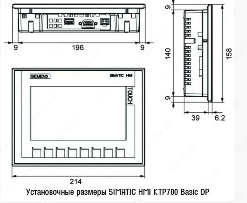 от 9 000 000 сум Панель оператора SIMATIC HMI KTP700 Basic 6AV2123-2GA03-0AX0