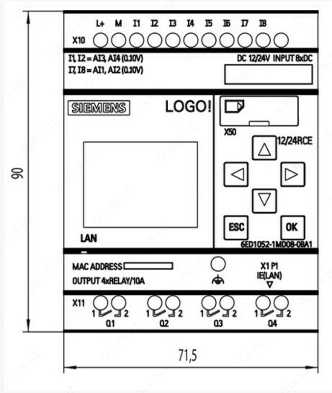 от 2 000 000 сум Логические модули LOGO! 6ED1052-1MD08-0BA0