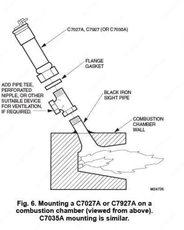 от {0} сум Датчик ультрафиолетового пламени Honeywell C7027A1049
