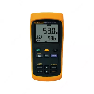 Fluke 53 II B — одноканальный цифровой термометр с регистрацией измерений