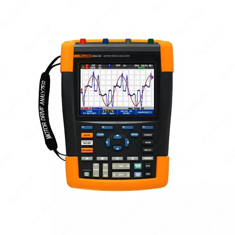 Fluke MDA-550-III — анализатор работы электроприводов четырехканальный с валом двигателя и гармониками