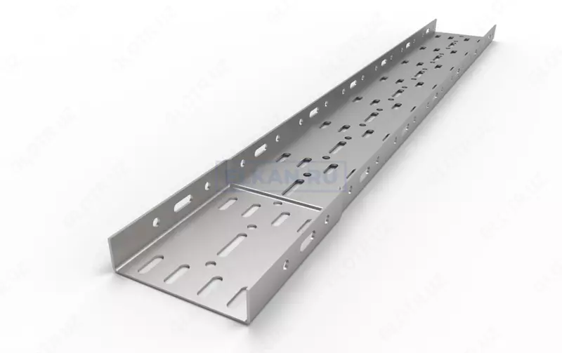 Лоток перфорированный ЛП 100х50 оцинкованный