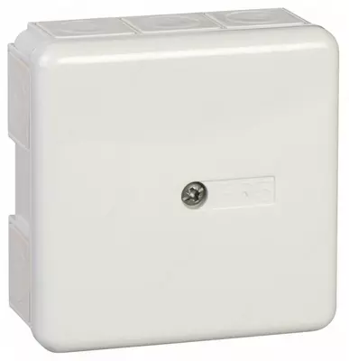 Коробка клеммная соединительная 87*87*40 1Р65 белая, колодка 5х440