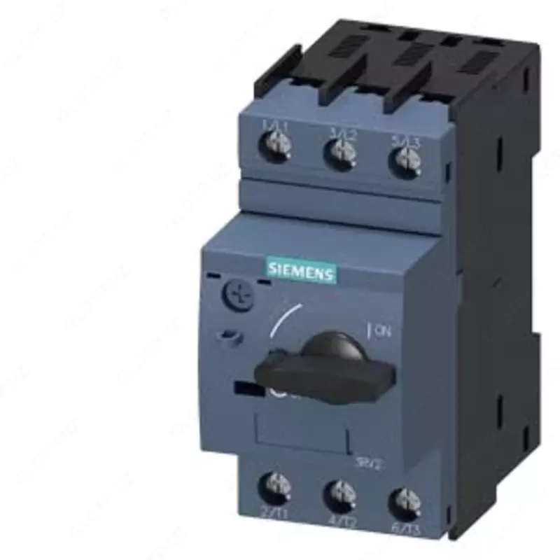 "Elektr motorini himoya qilish uchun elektron to'sar, S00 o'lchami, 10-sinf, haddan tashqari yuk chiqarish moslamasini Sozlash 0,45 ... 0,63 A, 8,2 a lahzali qisqa tutashuvli tokni bo'shatish nuqtasi,