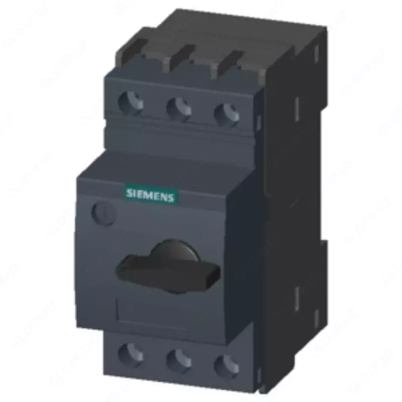 "Elektr motorini himoya qilish uchun elektron to'sar, S00 o'lchami, 10-sinf, haddan tashqari yuk chiqarish moslamasini Sozlash 0,45 ... 0,63 A, 8,2 a lahzali qisqa tutashuvli tokni bo'shatish nuqtasi,