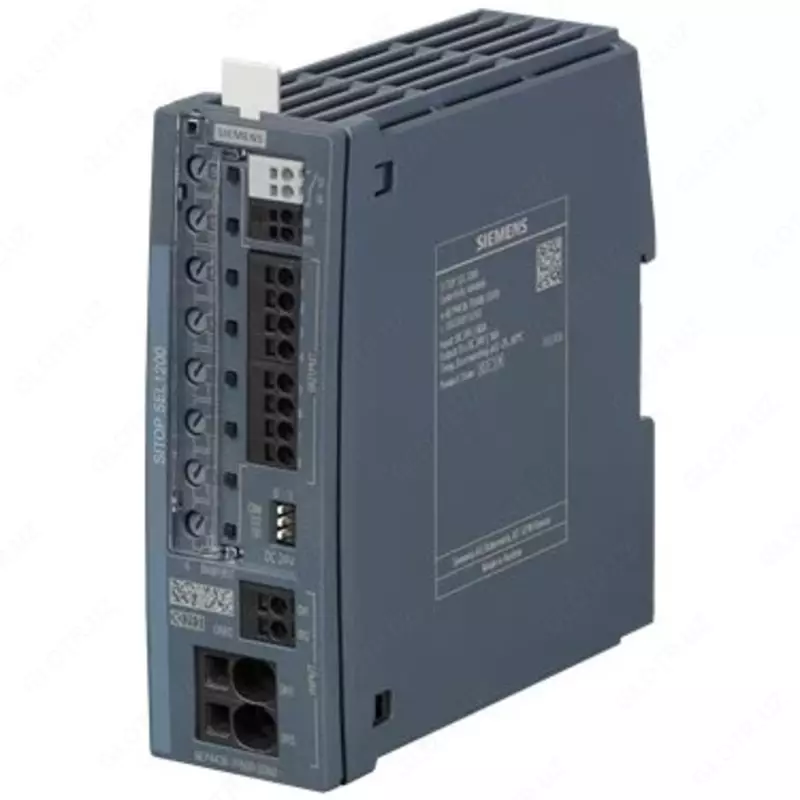 SITOP SEL1200 Selektivitaetsmodul/ модуль селективности 8- kanalig schaltende Charakteristik Eingang: DC 24 V/60 A Ausgang: DC 24 V/8 x 10 A Schwellwert einstellbar 2-10 A mit Monitoringschnittstell