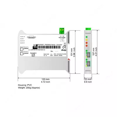 Profinet/Modbus TCP Master Converter HD67611-A1