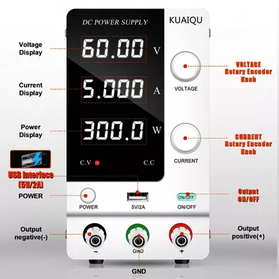 Лабораторный блок питания KUIQU 60V  5A - от 1 000 сум / шт.