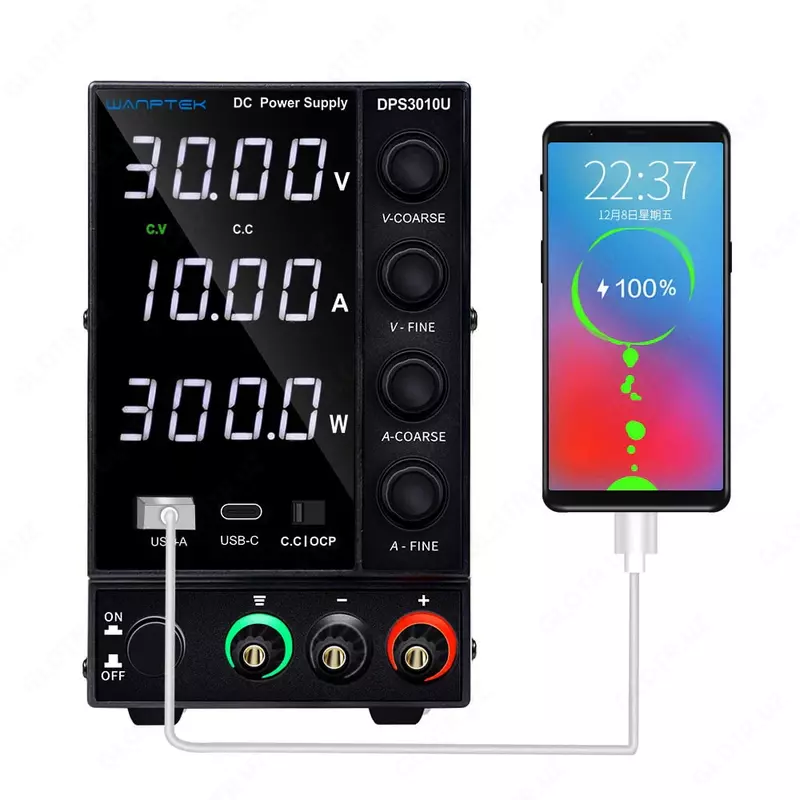 Лабораторный блок питания Wanptek DPS3010U: Регулируемый источник питания для DIY и научных экспериментов - от 1 000 сум