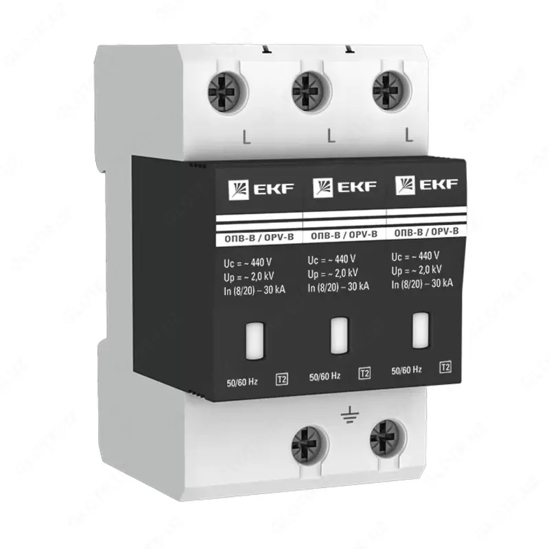 Ограничитель импульсных напряжений ОПВ-C/3P In 20кА 385В с сигн. EKF PROxima