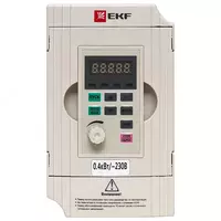 Преобразователь частоты 0.4/0.75кВт 1х230В VECTOR-100 EKF PROxima