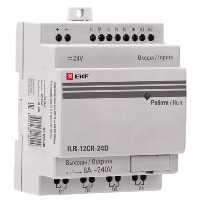 Программируемое реле 12 в/в 24В PRO-Relay EKF PROxima (ILR-12CR-24D)