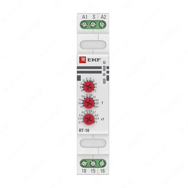 Реле времени (10 устанавл. функц.) RT-10 12-240В EKF PROxima