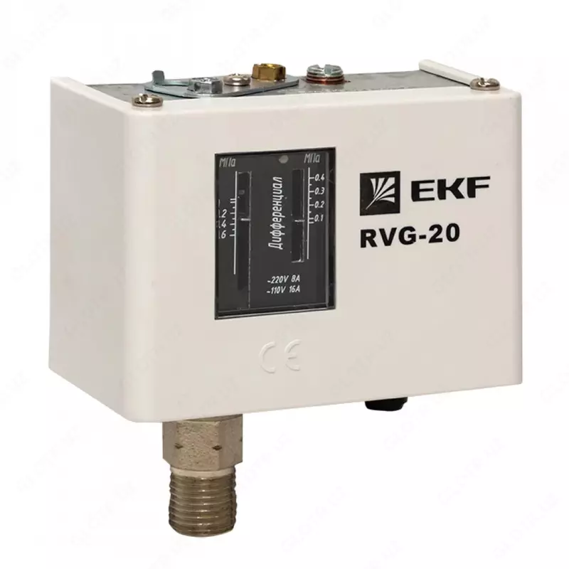 Реле избыточного давления EKF RVG-20-0,6 (0,6 МПа) (RVG-20-0,6)