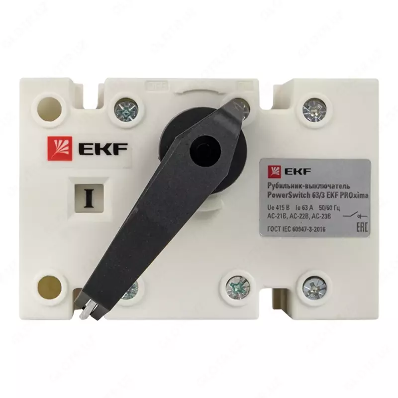 PowerSwitch EKF-ni to'g'ridan-to'g'ri o'rnatish uchun boshqaruv tutqichi bilan 63a 3p kalit kaliti