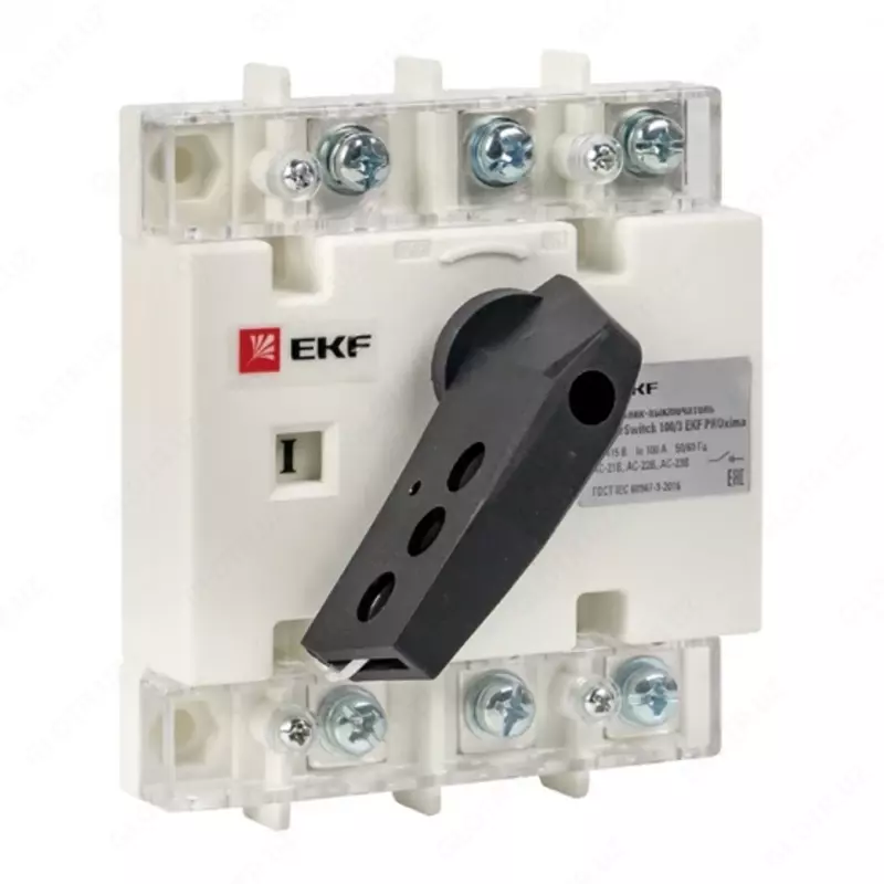 PowerSwitch EKF-ni to'g'ridan-to'g'ri o'rnatish uchun boshqaruv tutqichi bilan 100A 3p kalit kaliti