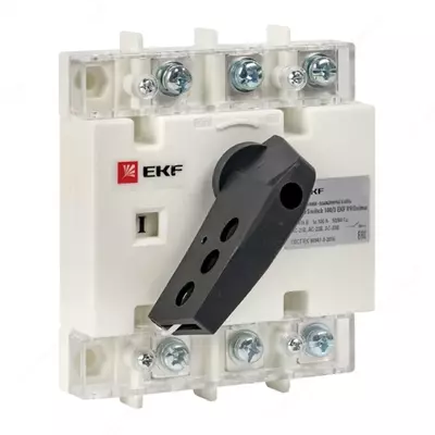 PowerSwitch EKF-ni to'g'ridan-to'g'ri o'rnatish uchun boshqaruv tutqichi bilan 100A 3p kalit kaliti