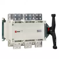 Рубильник-переключатель 1250A 3P c рукояткой управления для прямой установки PowerSwitch EKF