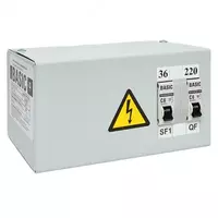 0.25 kva 220 / 36V EKF Basic pastga tushadigan transformator qutisi