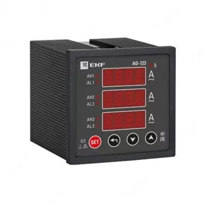 Амперметр AD-963 цифровой на панель (96х96) трехфазный EKF PROxima