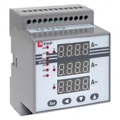 Ad-G33 ampermetri dinda raqamli uch fazali EKF PROxima (tekshirilmagan - 1 000 so'm / donadan