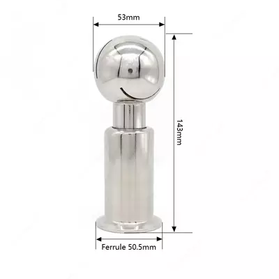 Вращающийся шар для чистки Tri Clamp: Эффективное средство обеспечения чистоты