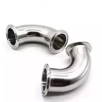 Санитарное колено SMS из нержавеющей стали на 90 градусов - от 1 000 сум