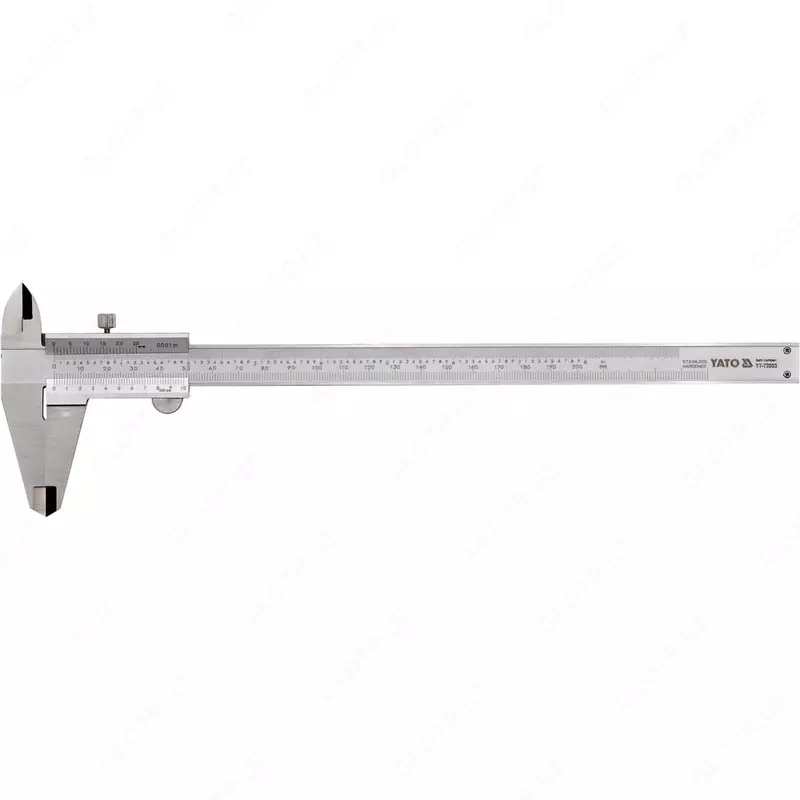 YT-72003 Штангенциркуль механический с глубиномером 200 мм ±0