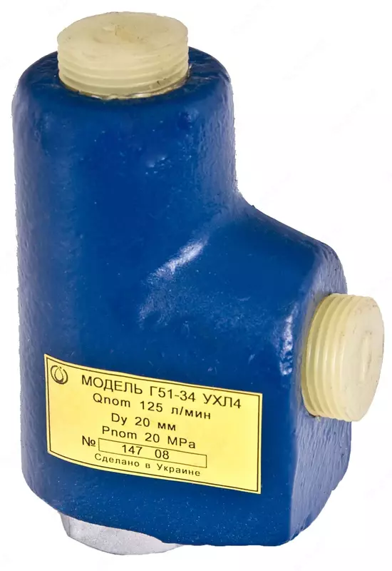 G51‑3 seriyali bir yo’nalishda ishlovchi gidroklapan – mato ag’darish himoyali - 590 000 so'm