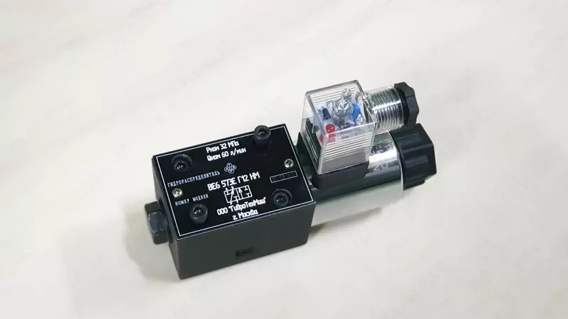 Гидрораспределитель VE6‑573 G24N – 6 мм, 24 В DC, 80 л/мин