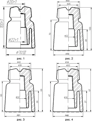 Izolyator TФ‑10: 1–10 kV farfor shtyrli izolyator